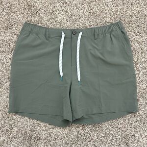Chubbies Shorts Mens 2XL Green 6” Regular Fit Elastic Waist Stretch NWOT